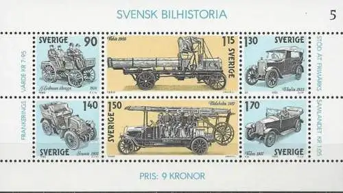 SCHWEDEN 1980 Mi-Nr. Block 8 ** MNH