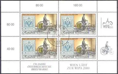 ÖSTERREICH 1997 Mi-Nr. 2222 Kleinbogen o used - aus Abo