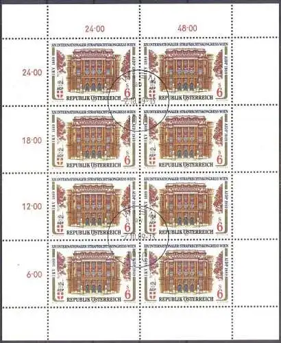 ÖSTERREICH 1989 Mi-Nr. 1971 Kleinbogen o used - aus Abo