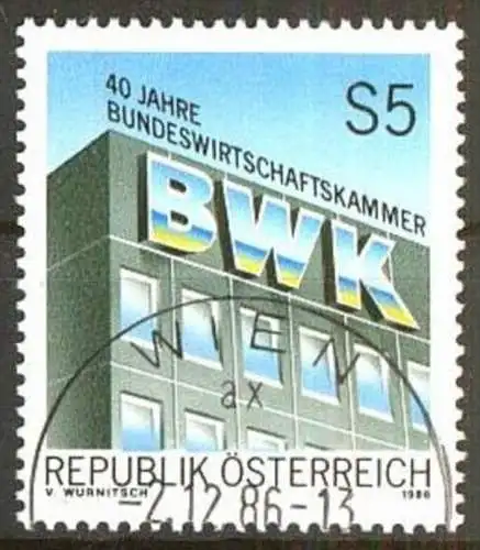 ÖSTERREICH 1986 Mi-Nr. 1871 o used - aus Abo