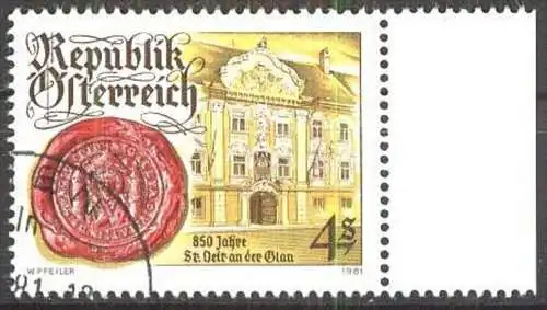 ÖSTERREICH 1981 Mi-Nr. 1675 o used - aus Abo