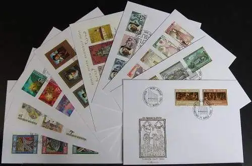 LIECHTENSTEIN 1985 Mi-Nr. 866 - 892 FDC JAHRGANG