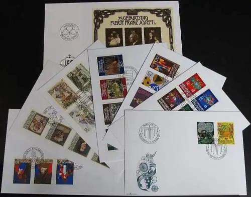 LIECHTENSTEIN 1981 Mi-Nr. 764-790 FDC Jahrgang