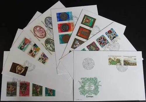 LIECHTENSTEIN 1977 Mi-Nr. 667 - 691 FDC JAHRGANG