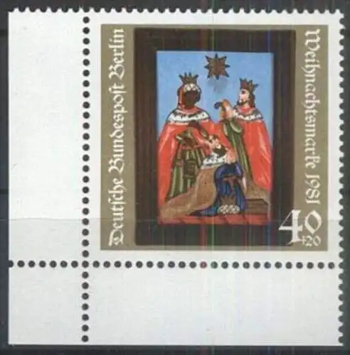 BERLIN 1981 Mi-Nr. 658 Eckrand ** MNH