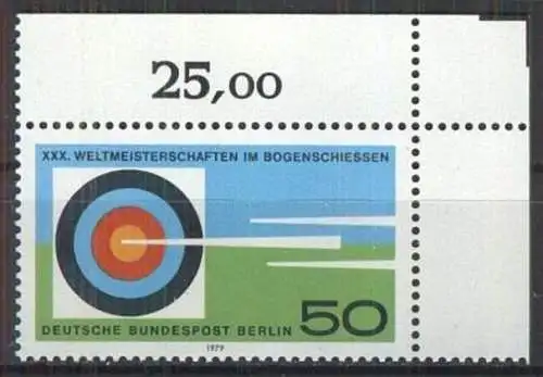 BERLIN 1979 Mi-Nr. 599 Eckrand ** MNH