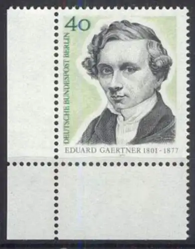 BERLIN 1977 Mi-Nr. 542 Eckrand ** MNH