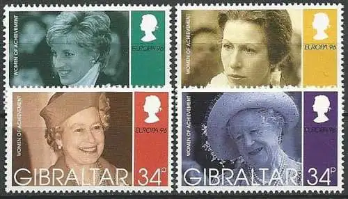 GIBRALTAR 1996 Mi-Nr. 755/58 ** MNH