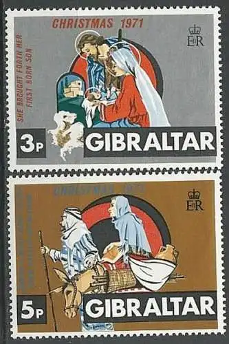 GIBRALTAR 1971 Mi-Nr. 284/85 ** MNH