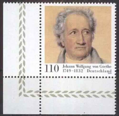 DEUTSCHLAND 1999 Mi-Nr. 2073 Eckrand ** MNH