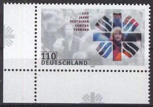 DEUTSCHLAND 1997 Mi-Nr. 1964 Eckrand ** MNH