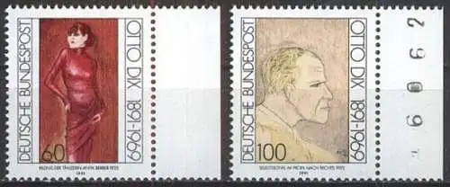 DEUTSCHLAND 1991 Mi-Nr. 1572/73 ** MNH