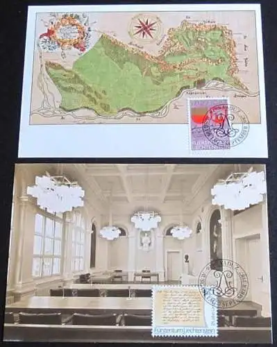 LIECHTENSTEIN 1987 Mi-Nr. 928/29 Maximumkarten MK/MC 77