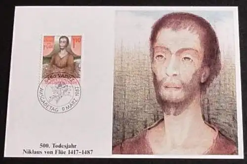 LIECHTENSTEIN 1987 Mi-Nr. 918 Maximumkarte MK/MC 72