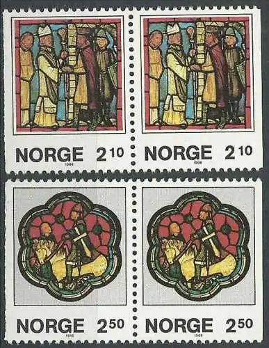 NORWEGEN 1986 Mi-Nr. 958/59 DD ** MNH