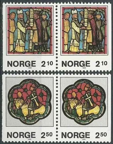 NORWEGEN 1986 Mi-Nr. 958/59 DD ** MNH