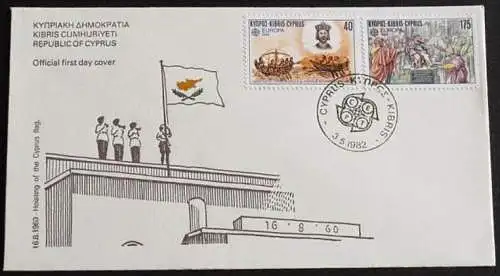 ZYPERN 1982 Mi-Nr. 566/67 CEPT FDC