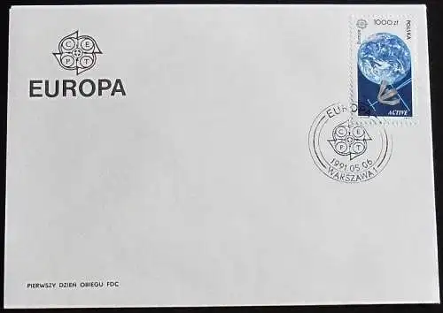 POLEN 1991 Mi-Nr. 3331 CEPT FDC