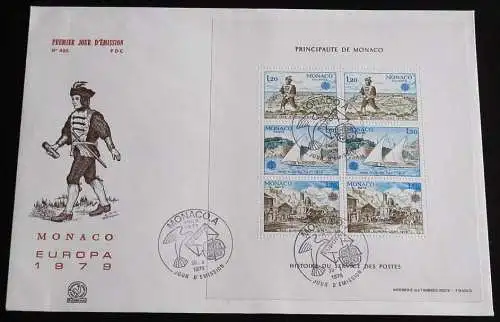 MONACO 1979 Mi-Nr. Block 15 CEPT FDC