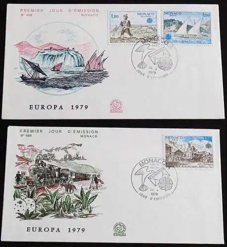 MONACO 1979 Mi-Nr. 1375/77 CEPT FDC