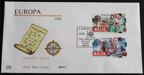 MALTA 1982 Mi-Nr. 661/62 CEPT FDC