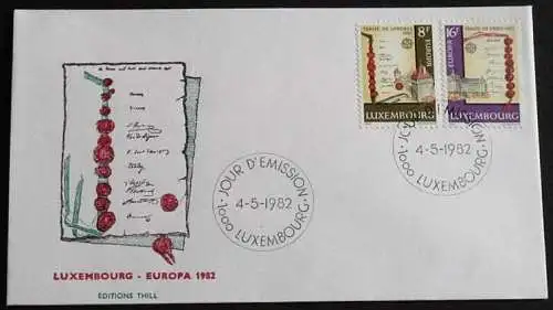 LUXEMBURG 1982 Mi-Nr. 1052/53 CEPT FDC