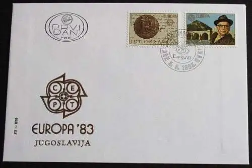 JUGOSLAWIEN 1983 Mi-Nr. 1984/85 CEPT FDC