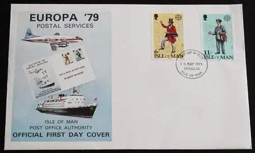ISLE OF MAN 1979 Mi-Nr. 392/94 CEPT FDC