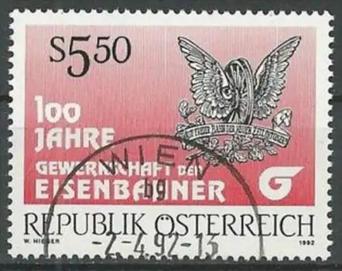 ÖSTERREICH 1992 Mi-Nr. 2059 o used - ABO-Ware