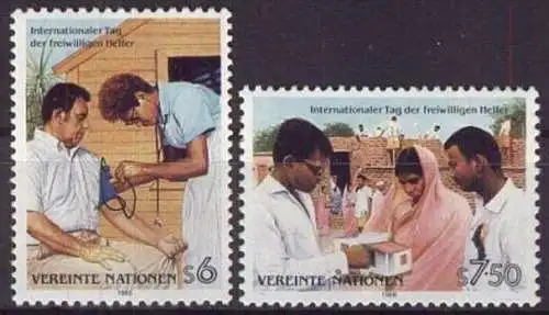 UNO WIEN 1988 Mi-Nr. 83/84 ** MNH