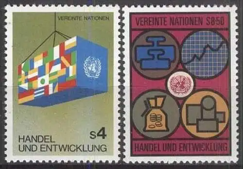 UNO WIEN 1983 Mi-Nr. 34/35 ** MNH