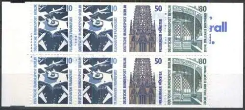 BERLIN 1989 Mi-Nr. MH 14 Markenheft/booklet ** MNH