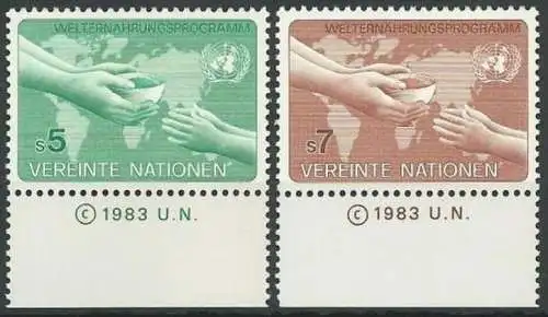 UNO WIEN 1983 Mi-Nr. 32/33 ** MNH