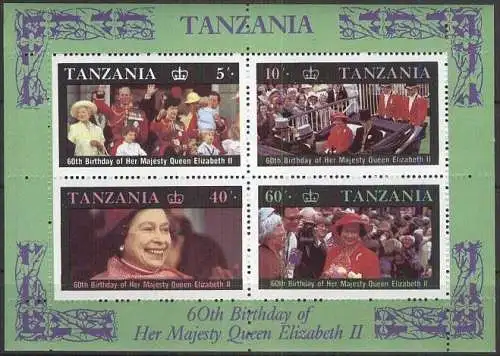 TANZANIA 1987 Mi-Nr. Block 64 ** MNH