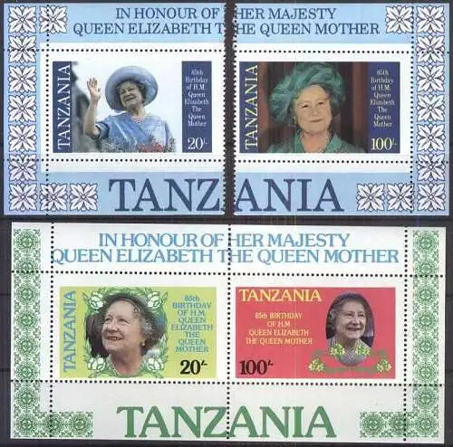 TANZANIA 1985 Mi-Nr. 264/67 ** MNH