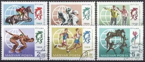 UNGARN 1969 Mi-Nr. 2537/42 A o used