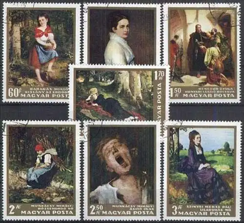 UNGARN 1966 Mi-Nr. 2291/97 A o used