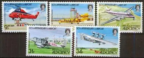 ALDERNEY 1985 Mi-Nr. 18/22 ** MNH