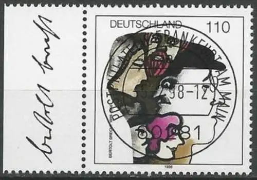 DEUTSCHLAND 1998 Mi-Nr. 1972 o used - aus Abo