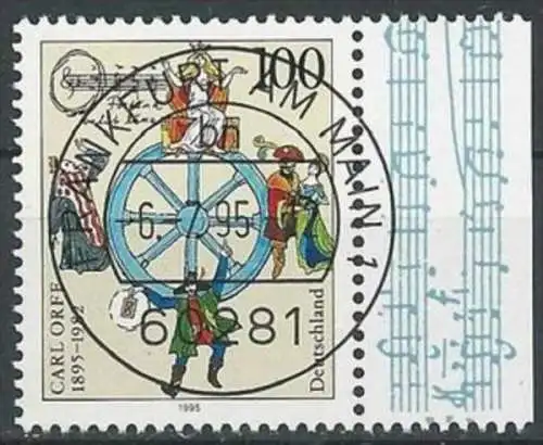 DEUTSCHLAND 1995 Mi-Nr. 1806 o used - aus Abo