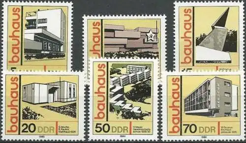 DDR 1980 Mi-Nr. 2508/13 ** MNH