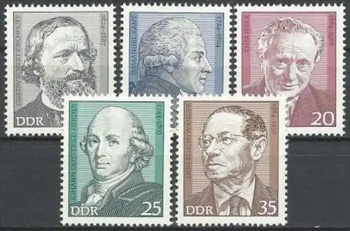 DDR 1974 Mi-Nr. 1941/45 ** MNH