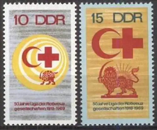 DDR 1969 Mi-Nr. 1466/67 ** MNH