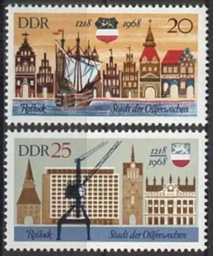 DDR 1968 Mi-Nr. 1384/85 ** MNH
