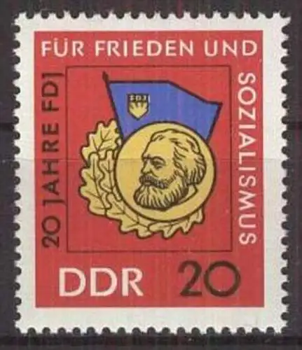 DDR 1966 Mi-Nr. 1167 ** MNH