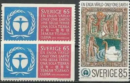 SCHWEDEN 1971 Mi-Nr. 758/59 AC ** MNH