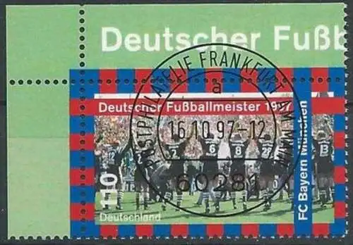 DEUTSCHLAND 1997 Mi-Nr. 1958 Eckrand o used - aus Abo