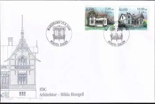 ALAND 2000 Mi-Nr. 179/80  FDC