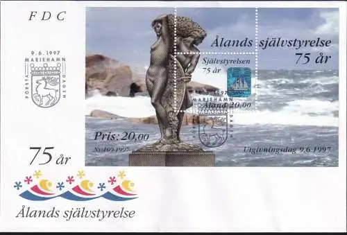 ALAND 1997 Mi-Nr. Block 3  FDC