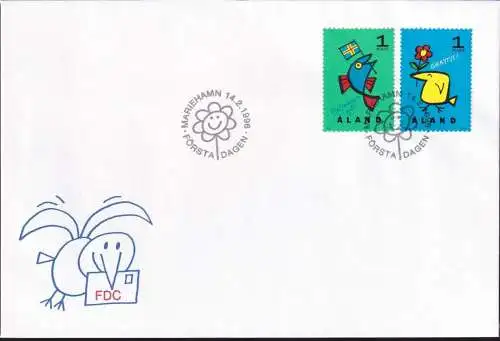 ALAND 1996 Mi-Nr. 107/08  FDC